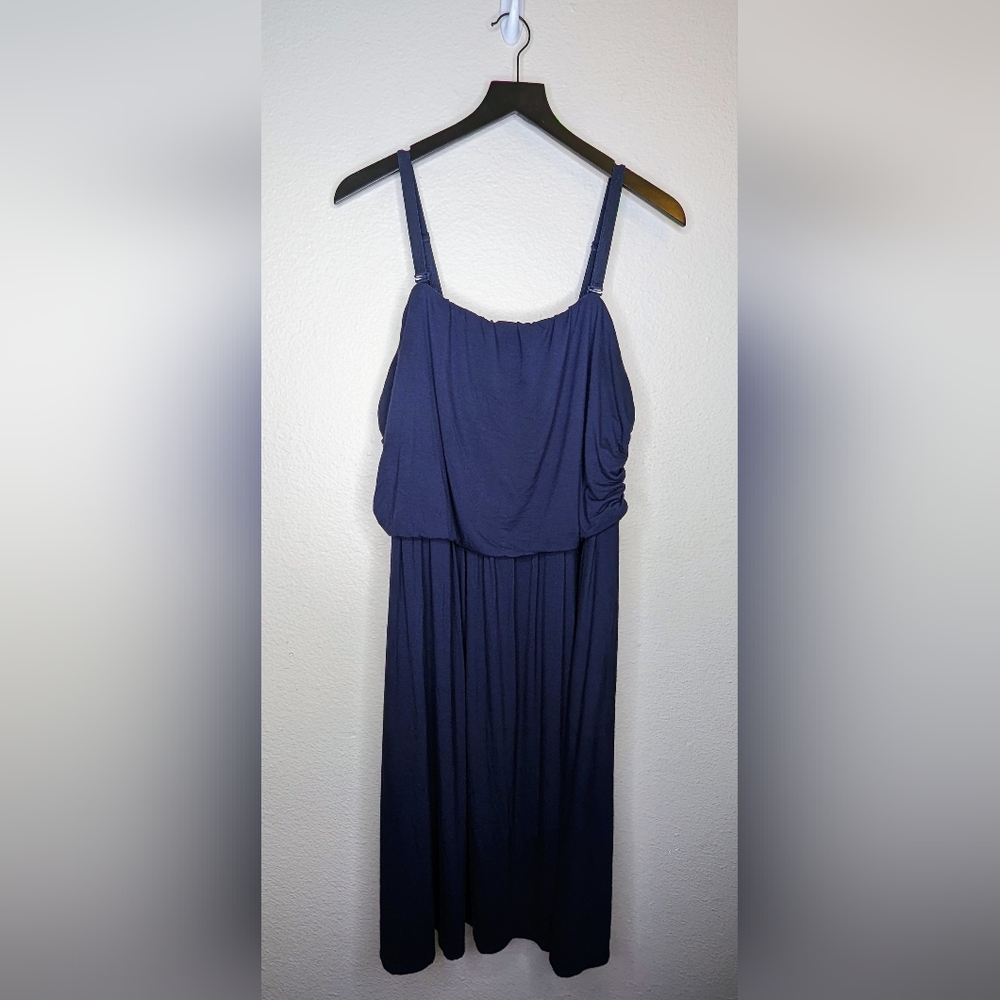 Lane Bryant Navy Short Dress Removable Straps